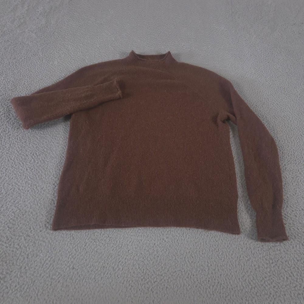 J.Crew Sweater Womens XS Brown Rollneck Sweater‎ In Supersoft Yarn Merino Alpaca